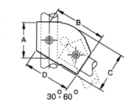 AIS 03&nbsp;30-60 DEGREE SINGLE SOCKET TEE